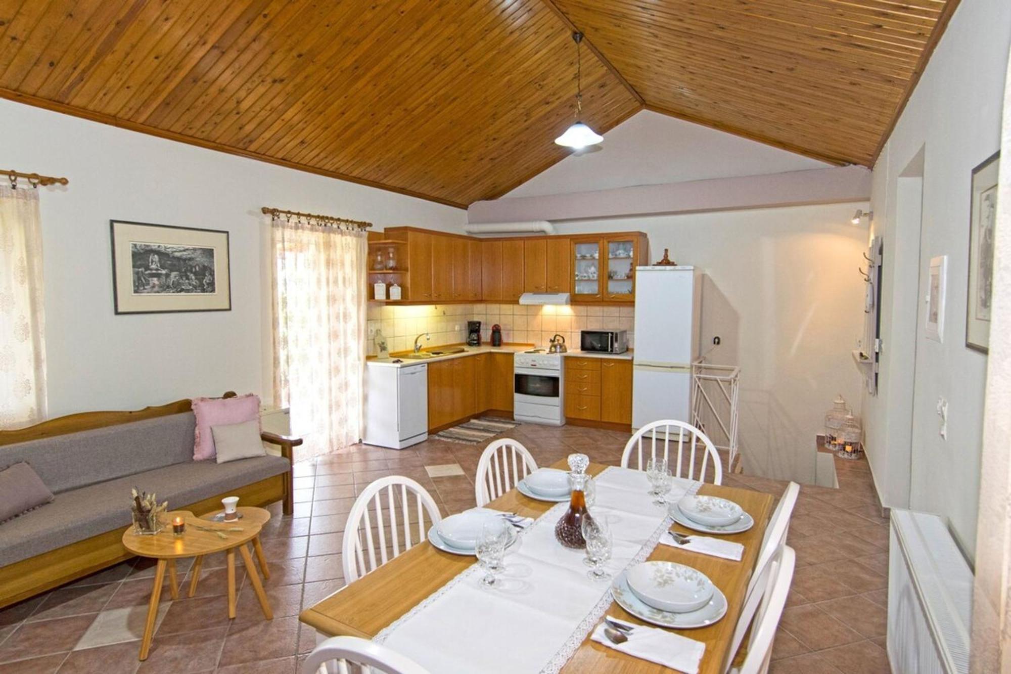 Aoria Traditional House With Stuning Mountain View Loulos Exterior foto